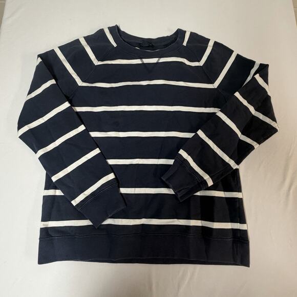 Tommy Hilfiger Women's Navy Blue Striped Sweater Size Large - Picture 2 of 10